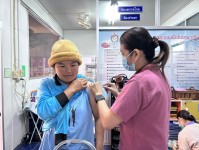 21 ม.ค.68 รพ.สต.บ้านสันป่าไร่ รณรงค์ฉีดวัคซีนป้องกันโรคมะเร็งปากมดลูก(HPV) เข็มที่ 2 ให้แก่ประชาชนกลุ่มเป้าหมาย ในช่วงสัปดาห์รณรงค์ เป็นวันที่สอง