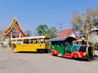 รถไฟนำเที่ยว อบจ.ตาก ออกบริการนำเที่ยวให้กับคณะครูและนักศึกษา จากศูนย์ส่งเสริมการเรียนรู้ระดับอำเภอเมืองตาก