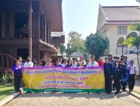 รถไฟนำเที่ยว อบจ.ตาก ออกบริการนำเที่ยวให้กับคณะครูและนักศึกษา จากศูนย์ส่งเสริมการเรียนรู้ระดับอำเภอเมืองตาก