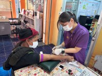 18 มี.ค.68 รพ.สต.บ้านสันป่าไร่ เจาะเลือดผู้ป่วยโรคความดันโลหิตสูง กลุ่ม 3 จำนวน 24 ราย