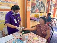 20 พ.ค.68 รพ.สต.บ้านสันป่าไร่ วัดความดันโลหิต ผู้ป่วยโรคความดันโลหิตสูง (กลุ่ม 2) จำนวน 48 ราย และเจาะเลือด จำนวน 19 ราย