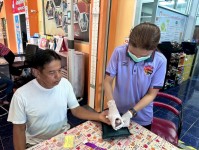 20 พ.ค.68 รพ.สต.บ้านสันป่าไร่ วัดความดันโลหิต ผู้ป่วยโรคความดันโลหิตสูง (กลุ่ม 2) จำนวน 48 ราย และเจาะเลือด จำนวน 19 ราย