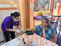 20 พ.ค.68 รพ.สต.บ้านสันป่าไร่ วัดความดันโลหิต ผู้ป่วยโรคความดันโลหิตสูง (กลุ่ม 2) จำนวน 48 ราย และเจาะเลือด จำนวน 19 ราย