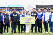 นายกจอย อบจ.ตาก สนับสนุนการแข่งขันกีฬาเยาวชนระดับอำเภอ อำเภอแม่สอด