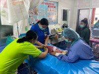 9 ก.ค.68 ช่วงเช้า รพ.สต.บ้านสันป่าไร่ ให้บริการฉีดวัคซีนเด็ก,ตรวจสุขภาพช่องปาก,เคลือบฟลูออไรด์,ให้ทันตสุขศึกษา,เจาะเลือดตรวจHct,จ่ายยาpara syrup,ferrous syr จำนวน 29 ราย