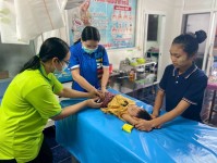 9 ก.ค.68 ช่วงเช้า รพ.สต.บ้านสันป่าไร่ ให้บริการฉีดวัคซีนเด็ก,ตรวจสุขภาพช่องปาก,เคลือบฟลูออไรด์,ให้ทันตสุขศึกษา,เจาะเลือดตรวจHct,จ่ายยาpara syrup,ferrous syr จำนวน 29 ราย