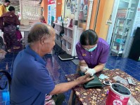 22 ก.ค.68 รพ.สต.บ้านสันป่าไร่ ให้บริการ เจาะเลือด , วัดความดันโลหิต ผู้ป่วยโรคเบาหวาน (NCD กลุ่ม 1 ) จำนวน 22 ราย