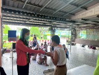 23 ก.ค.68 รพ.สต.บ้านสันป่าไร่ ฉีดวัคซีนให้แก่นักเรียน ชั้น ป.1 และ ป.2 ปีการศึกษา 2568 (ที่ไม่มีประวัติการได้รับวัคซีน/มีประวัติได้รับวัคซีนไม่ครบตามเกณฑ์) ครั้งที่ 1 จำนวน 4 ร.ร. 28 ราย