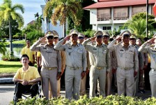 นายก อบจ.ตาก นำข้าราชการ พนักงานจ้าง ลูกจ้าง ในสังกัด อบจ.ตาก จัดกิจกรรมเนื่องในวันพระราชทานธงชาติไทย 28 กันยายน 2568