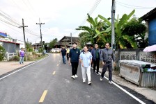 นายกจอย (นายกอบจ.ตาก) ตรวจติดตามโครงการปรับปรุงถนน บ้านแม่กุหลวง - บ้านผารู อ.แม่สอด งบประมาณ 2,702,000 บาท 