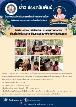 วันที่ 18 มิถุนายน 2569 (บ้านแม่ระมาดน้อย)