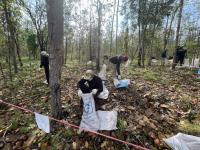 นายณัฐวุฒิ ทวีเกื้อกูลกิจ นายกองค์การบริหารส่วนจังหวัดตาก ในฐานะผู้อำนวยการอุทยานธรณีไม้กลายเป็นหินตากพร้อมด้วย ว่าที่ ดร.ฑีฆะพล ทวีเกื้อกูลกิจ รองนายกองค์การบริหารส่วนจังหวัดตาก นำเจ้าหน้าที่ ร่วมดำเนินการ จัดเรียงหินกรวด ในบริเวณ ไม้กลายเป็นหิน ต้นที่ 1