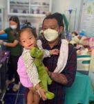 รพ.สต.บ้านสันป่าไร่ ฉีดวัคซีนเด็กอายุ0-5ปี,ตรวจสุขภาพช่องปาก,เคลือบฟลูออไรด์,เจาะเลือดตรวจhct,จ่ายยาpara syr,ferrous syr และแจกของให้เด็ก ๆ ทุกคน