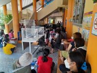 6/3/66 ช่วงบ่าย รพ.สต.บ้านสันป่ระาไร่ ปชุมประจำเดือน อสม. เน้นย้ำเรื่องงาน คบส.,โรคไข้เลือดออก , รายงานประจำเดือน , การตรวจมะเร็งปากมดลูก และชี้แจง/หารือเรื่องการจัดงานกีฬา อสม.