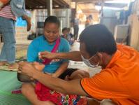 11/5/66 จนท.รพ.สต.บ้านสันป่าไร่ ออกหน่วยฉีดวัคซีนเด็กอายุ 0-5 ปี,เจาะเลือดตรวจ hct ,จ่ายยา para/ferrous syr ,ยืนยันตัวตน(Authen) พื้นที่ หมู่ 6 บ้านห้วยกระทิง ต.พระธาตุ