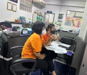 8/6/66 จนท.การเงินและบัญชีของรพ.สต.บ้านสันป่าไร่ ได้รับการติดตามการบันทึกบัญชี การจัดทำรายงานการเงินและการคำนวณค่าเสื่อมราคาสินทรัพย์ของรพ.สต.บ้านสันป่าไร่ จากคณะทำงานกองคลัง อบจ.ตาก