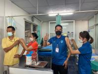 16/6/66 รพ.สต.บ้านสันป่าไร่ ฉีดวัคซีนป้องกันไข้หวัดใหญ่ แก่บุคลากรกลุ่มเสี่ยง จำนวน 8 ราย