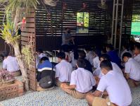 19/6/66 จนท.รพ.สต.บ้านสันป่าไร่ให้ความรู้แก่นักเรียนชั้นมัธยมศึกษาปีที่1-3 รร.บ้านสันป่าไร่ เรื่องการควบคุมป้องกันโรคไข้เลือดออก โรคมาลาเรีย โรคโควิดและงานสุขภาพจิต พร้อมทั้งให้คำปรึกษาเด็กนักเรียนที่มีปัญหาด้านสุขภาพจิต