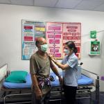 26/6/66 รพ.สต.บ้านสันป่าไร่ รณรงค์ฉีดวัคซีนป้องกันไข้หวัดใหญ่ กลุ่มเสี่ยงสิทธิ์เบิกได้ 9 ราย สรุปยอดรวม 157 ราย