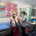 26/6/66 รพ.สต.บ้านสันป่าไร่ รณรงค์ฉีดวัคซีนป้องกันไข้หวัดใหญ่ กลุ่มเสี่ยงสิทธิ์เบิกได้ 9 ราย สรุปยอดรวม 157 ราย