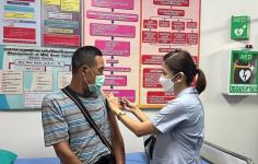 26/6/66 รพ.สต.บ้านสันป่าไร่ รณรงค์ฉีดวัคซีนป้องกันไข้หวัดใหญ่ กลุ่มเสี่ยงสิทธิ์เบิกได้ 9 ราย สรุปยอดรวม 157 ราย