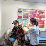 26/6/66 รพ.สต.บ้านสันป่าไร่ รณรงค์ฉีดวัคซีนป้องกันไข้หวัดใหญ่ กลุ่มเสี่ยงสิทธิ์เบิกได้ 9 ราย สรุปยอดรวม 157 ราย