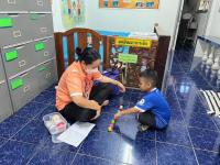 จนท.รพ.สต.บ้านสันป่าไร่ จัดกิจกรรมสัปดาห์รณรงค์ตรวจคัดกรองพัฒนาการเด็กปฐมวัยปีงบประมาณ2566 ระหว่างวันที่10-14กค.66จำนวน10คน พัฒนาการสมวัย7คน สงสัยล่าช้า3คนค่ะ