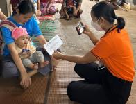 13/7/66 รพ.สต.บ้านสันป่าไร่ ออกหน่วยฉีดวัคซีนเด็กอายุ 0-5 ปี ที่ หมู่ 6 บ้านห้วยกระทิง จำนวน 7 ราย มีการเจาะเลือดตรวจความเข้มข้นของเลือด(Hct) , จ่ายยา para syrferrous syr