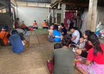 13/7/66 รพ.สต.บ้านสันป่าไร่ ออกหน่วยฉีดวัคซีนเด็กอายุ 0-5 ปี ที่ หมู่ 6 บ้านห้วยกระทิง จำนวน 7 ราย มีการเจาะเลือดตรวจความเข้มข้นของเลือด(Hct) , จ่ายยา para syrferrous syr