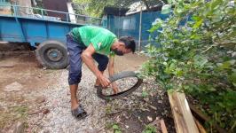 25/7/66 จนท.รพ.สต.บ้านสันป่าไร่ร่วมกับอสม.ม.5บ้านสันป่าไร่ ควบคุมโรคไข้เลือดออกรอบที่1เคสนางซานดาอ่อง