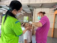 26/7/66 รพ.สต.บ้านสันป่าไร่ ให้บริการ ฉีดวัคซีนนักเรียน ชั้น ป.1 ที่ไม่มีประวัติหรือมีประวัติการได้รับวัคซีนไม่ครบตามเกณฑ์มาตรฐานงานสร้างเสริมภูมิคุ้มกันโรค จำนวน 5 โรงเรียนในเขตรับผิดชอบ รวม 31 คน