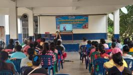 29766 จนท.รพ.สต.บ้านสันป่าไร่ร่วมกับเครือข่ายแม่ยุคใหม่ใส่ใจสุขภาพ จัดอบรมโครงการส่งเสริมความรู้แก่กลุ่มเสี่ยง”เบาหวาน”โรคที่คุณสร้างเอง ณ โรงเรียนบ้านป่าไร่เหนือ โดยมีคุณประนอม จันธิดา จนท.รพ.แม่ระมาดเป็นวิทยากร สนับสนุนงบประมาณจากกองทุนหลักประกันสุขภาพต