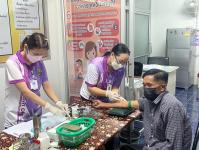 22/8/66 รพ.สต.บ้านสันป่าไร่ เจาะเลือด วัดความดันโลหิต ชั่งน้ำหนัก pt NCD กลุ่มที่ 2 (HTไทย) จำนวน 50 ราย