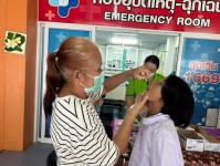 23/8/66 รพ.สต.บ้านสันป่าไร่ ติดตามฉีดวัคซีนนักเรียน (รอบสอง) จำนวน 5 โรงเรียน รวมนักเรียน 40 คน