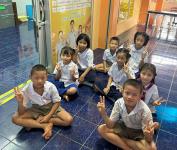 23/8/66 รพ.สต.บ้านสันป่าไร่ ติดตามฉีดวัคซีนนักเรียน (รอบสอง) จำนวน 5 โรงเรียน รวมนักเรียน 40 คน