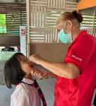 20/9/66 รพ.สต.บ้านสันป่าไร่ ฉีดวัคซีนนักเรียน (รอบที่ 3) จำนวน 5 โรงเรียน 42 คน