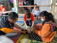 9/11/66 รพ.สต.บ้านสันป่าไร่ ออกหน่วยฉีดวัคซีนเด็กอายุ 2 เดือน ถึง 4 ปี เขต สสช.ห้วยกระทิง จำนวน 8 ราย และ เจาะเลือดตรวจ hct ,จ่ายยา para syr , ferrous syr