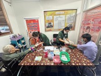 17 มกราคม 2567 รพ.สต.บ้านสันป่าไร่ เจาะเลือด,วัดความดันโลหิต,ชั่งน้ำหนัก,ยืนยันตัวตน ผู้ป่วยโรคเบาหวาน จำนวน 20 ราย