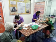 20 ก.พ.2567 รพ.สต.บ้านสันป่าไร่ เจาะเลือด , วัดความดันโลหิต , ตรวจปัสสาวะ ผู้ป่วยโรคความดันโลหิตสูง ที่รับยาที่ รพ.สต.บ้านสันป่าไร่ (กลุ่ม 2) จำนวน 51 ราย