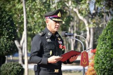 ผู้อำนวยการกองยุทธศาสตร์และงบประมาณ เข้าร่วมพิธีวางพวงมาลา เนื่องในวันทหารผ่านศึก 