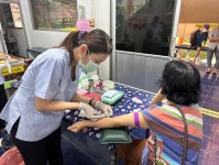 21 พ.ค.2567 รพ.สต.บ้านสันป่าไร่ เจาะเลือดผู้ป่วยโรคความดันโลหิตสูง ที่รับยาที่ รพ.สต. ( กลุ่ม 3 ) จำนวน 21 ราย และฉีดวัคซีนป้องกันโรคมะเร็งปากมดลูก(HPV) เข็ม 2 นักเรียนหญิง จำนวน 20 ราย