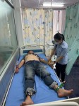 15 ต.ค.67 รพ.สต.บ้านสันป่าไร่ เจาะเลือด(screening lab)ผู้ป่วย NCD กลุ่ม 1 โรคเบาหวาน จำนวน 23 ราย พร้อมทั้งตรวจปัสสาวะ , ตรวจคลื่นไฟฟ้าหัวใจ(EKG) , ตรวจเท้า , วัดรอบเอว , ยืนยันตัวตน(Authen)
