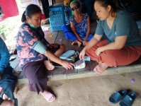 19-20 ตค. 67 อาสาสมัครสาธารณสุข หมู่ที่ 2 บ้านตีนธาตุ คัดกรองกลุ่มเสี่ยงโรคความดันโลหิตสูงและโรคเบาหวาน ในประชากรอายุ 35