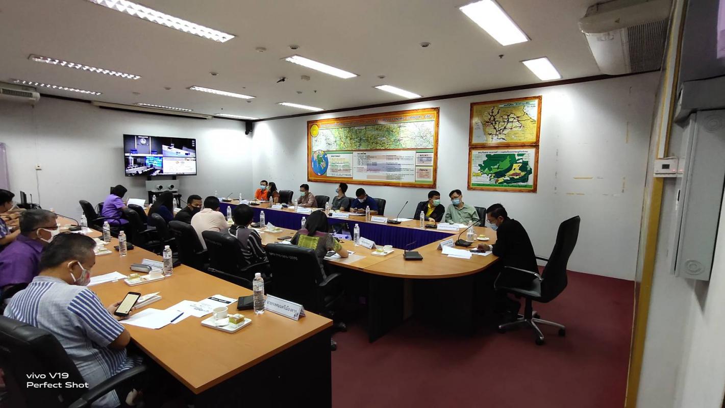 เข้าร่วมการประชุมผ่านระบบวีดีทัศน์ทางไกล (VCS) เพื่อชี้แจงรายละเอียดโครงการคนละครึ่ง