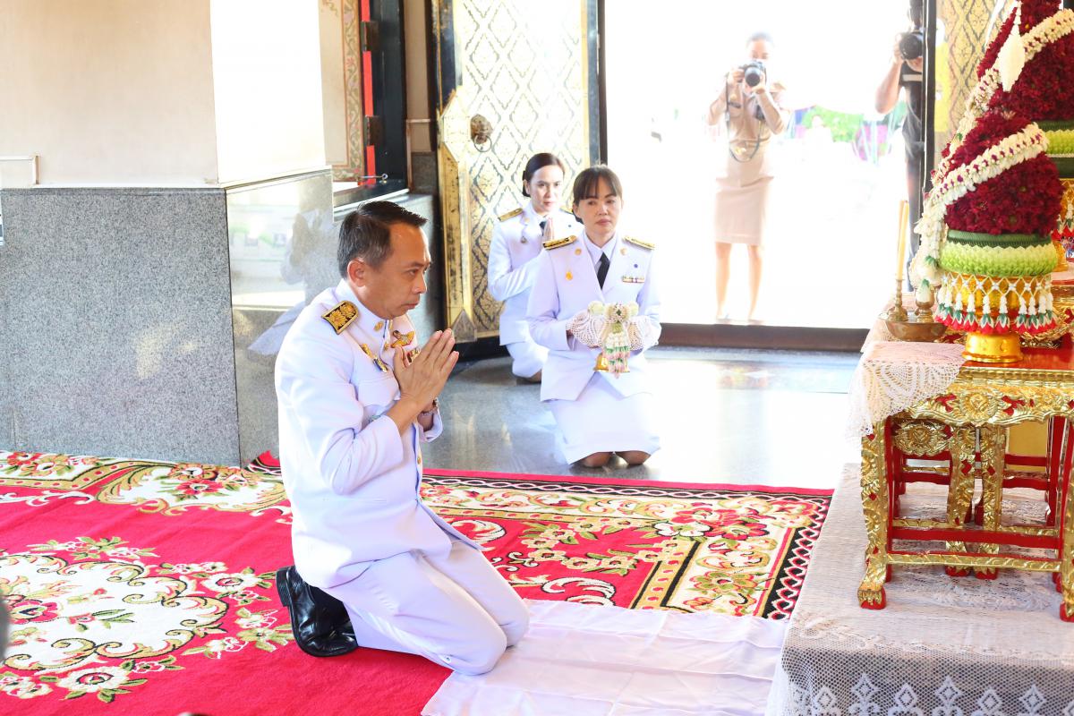 พิธีบวงสรวงดวงพระวิญญาณสมเด็จพระเจ้าตากสินมหาราช เนื่องในวันคล้ายวันปราบดาภิเษกขึ้นเป็นพระมหากษัตริย์ของสมเด็จพระเจ้าตากสินมหาราช 