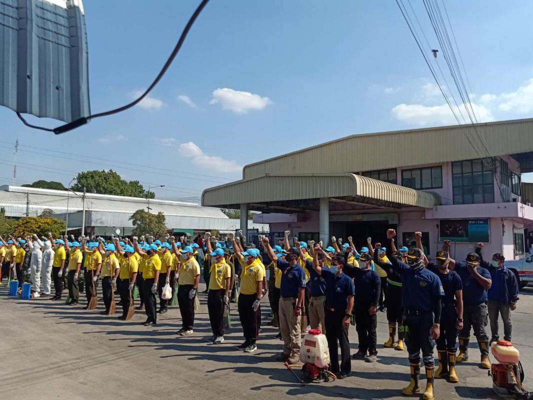 ดำเนินการล้างทำความสะอาด ฉีดพ่นน้ำยาและเช็ดถูฆ่าเชื้อโรค ป้องกัน Covid-19