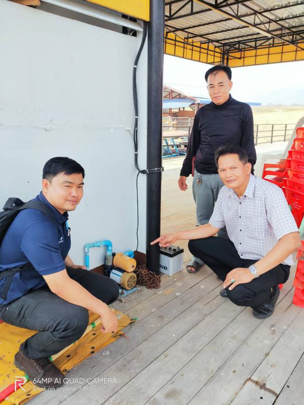 ลงพื้นที่ตรวจสอบความเรียบร้อยของแพโป๊ะบริการสาธารณประโยชน์