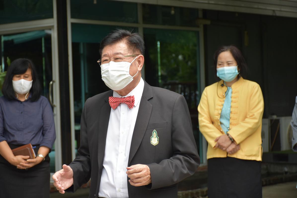 ลงพื้นที่ให้กำลังใจเจ้าหน้าที่ผู้ปฏิบัติงาน และผู้กักกันต