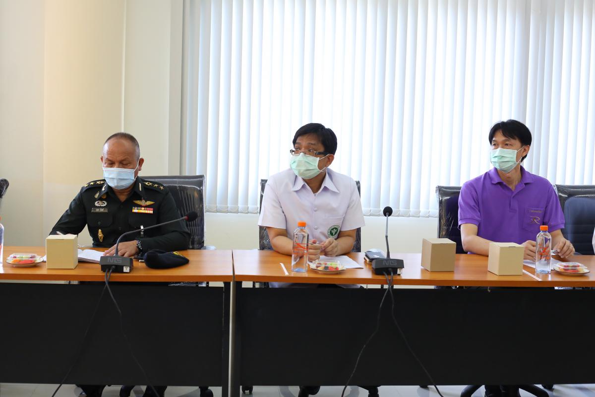  เข้าร่วมประชุมหน่วยดำเนินการและสนับสนุนการจัดตั้งโรงพยาบาลสนามมหาวิทยาลัยเทคโนโลยีราชมงคลล้านนาตาก