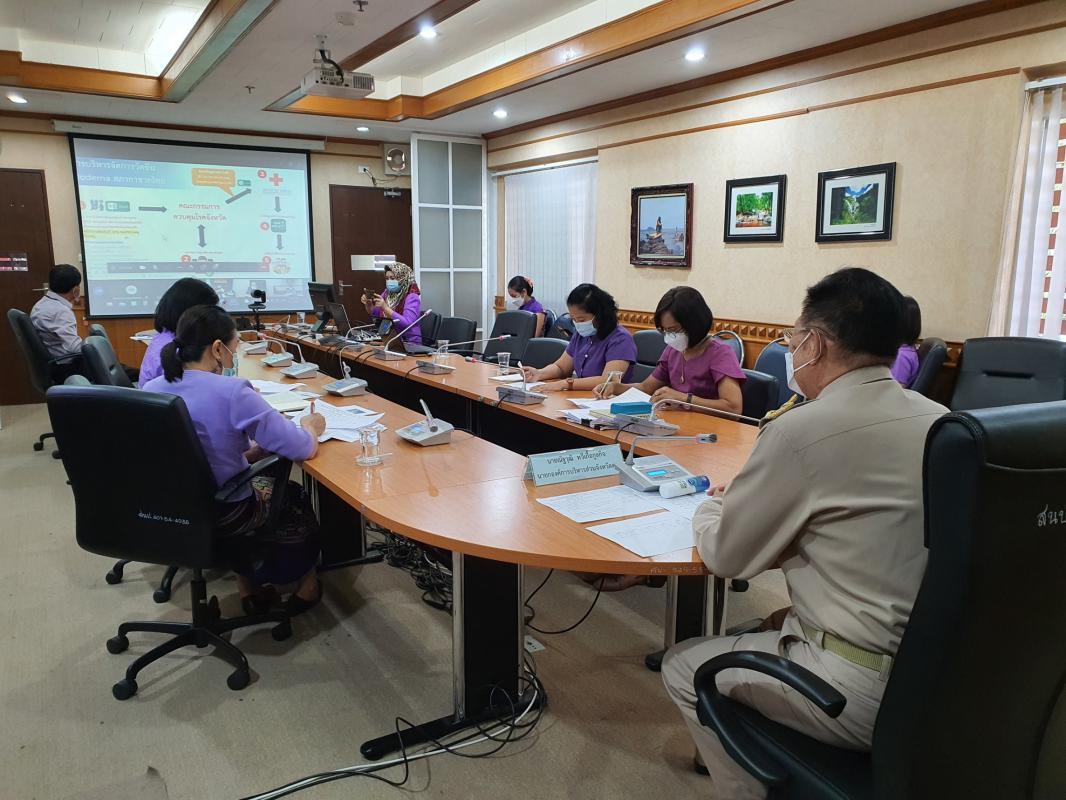 นายก อบจ.ตาก ประชุมรับฟังแนวทางการบริหารจัดการวัคซีน จากสภากาชาดไทย
